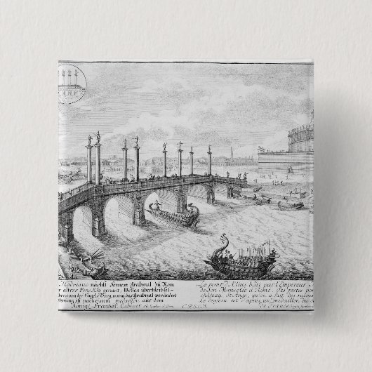 AeliusおよびHadrianのマウソレウム(Castel Sの橋 缶バッジ (正面)