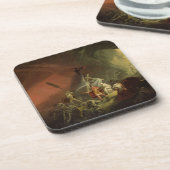 AeneasおよびSibyl、c.1800 (キャンバスの油) コースター (左側)