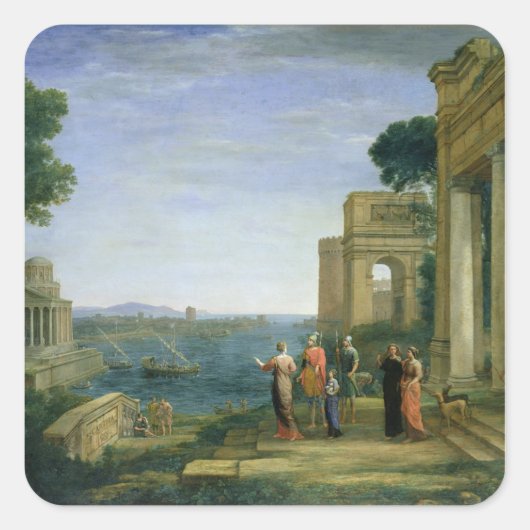 AeneasとDido in Carthage, 1675 スクエアシール (正面)