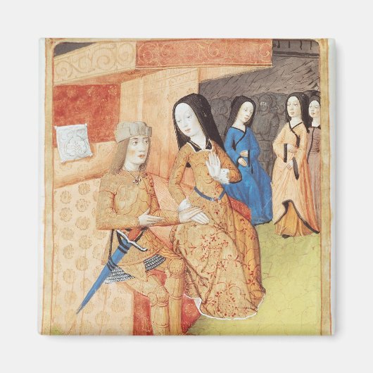 AeneasとDido、Virgilの作品から マグネット (正面)