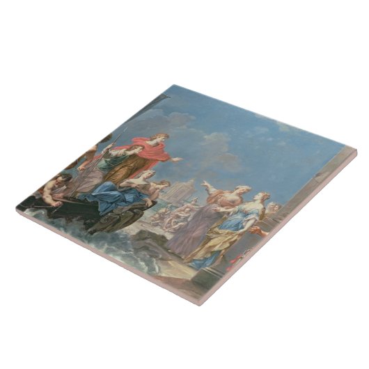 Aeneasの出発 タイル (側面)