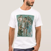 Aeneasはポンペイから、傷つきました Tシャツ (正面)