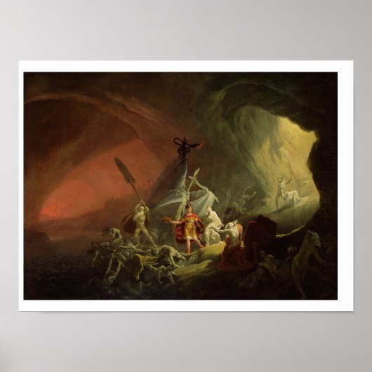 Aeneas and the Sibyl, c.1800 (oil on canvas) ポスター (正面)