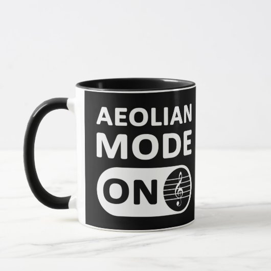 Aeolian Music Mode On - Mag マグカップ (左)