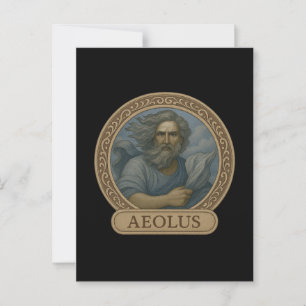 Aeolus Wind God敬虔はがき ポストカード