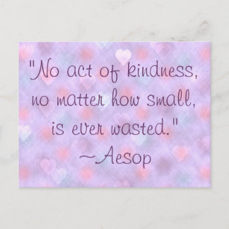 Aeopやさしさ引用文はがき ポストカード