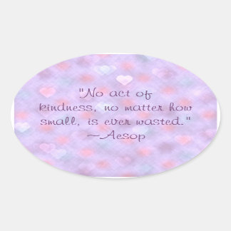 Aeopやさしさ引用文シール 楕円形シール