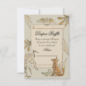 Aeop'sストーリーブックおむつラッフルカード 招待状 (正面)