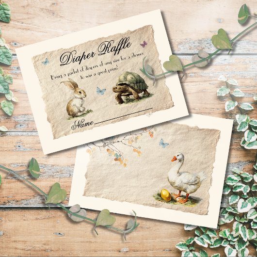 Aeop's Storybookおむつラッフルカード 名刺