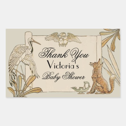 Aeop's Storybook Book 長方形シール (正面)