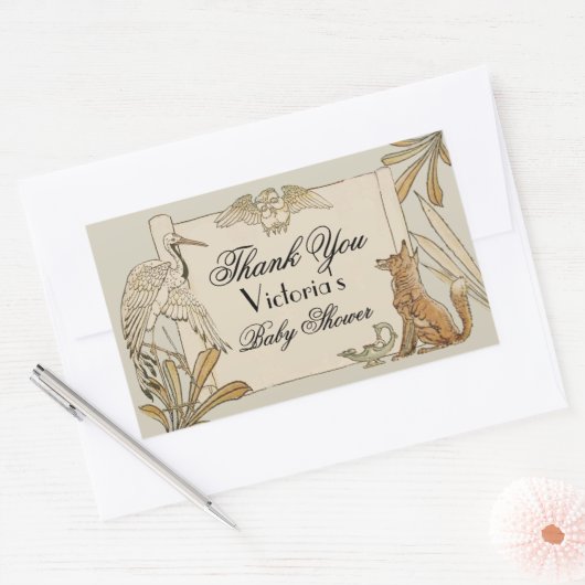 Aeop's Storybook Book 長方形シール (封筒)