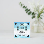 Aerial filming HUD view drone スクエア名刺 (スタンド正面)