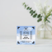 Aerial filming HUD view drone スクエア名刺 (スタンド正面)