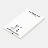 Aerial Fitting Servicesマンガの注意事項 ポストイット (アングル)