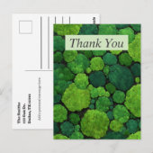 Aerial Green Tree Tops Thank You Card ポストカード (正面/裏面)