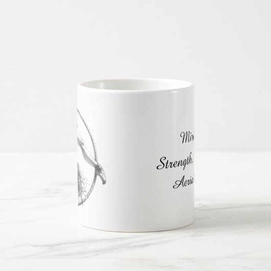 Aerial Hoop Lyraカスタマイズ可能な名前 コーヒーマグカップ (中央)