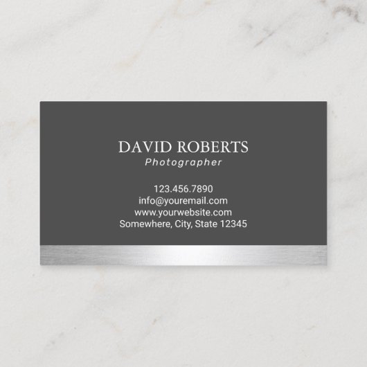 Aerial Photography Drone Service Photographer 名刺 (裏面)