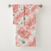 Aerial Pink Tones Towel Chic Ethereal Bathroom バスタオルセット (インサイチュ)