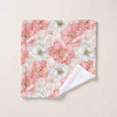 Aerial Pink Tones Towel Chic Ethereal Bathroom バスタオルセット (ウォッシュタオル)