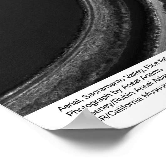 Aerial, Sacramento Valley, Rice fields May, 1966 ポスター (角)