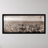 Aerial San Francisco写真1908 ポスター (正面)