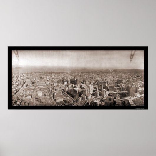 Aerial San Francisco写真1908 ポスター (正面)