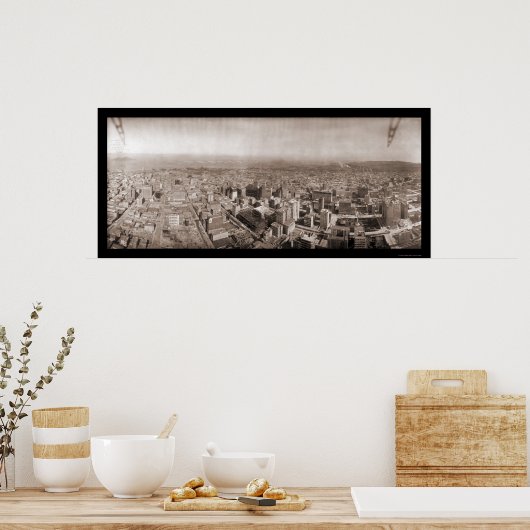 Aerial San Francisco写真1908 ポスター (キッチン)