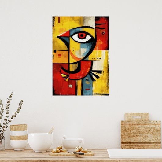 Aerial Signal — Contemporary Abstract Expression ポスター (キッチン)