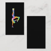 Aerial Silks Women Aerialist Aerial Yoga 名刺 (正面/裏面)