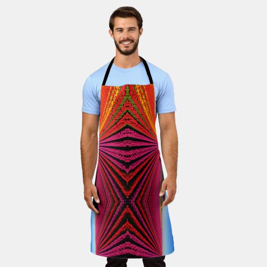 Aerial Tulip Fields at Peak Bloom エプロン (着用した状態)