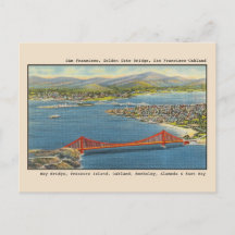 Aerial View, Golden Gate Bridge，サンフランシスコ湾
