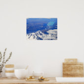 Aerial View of Aoraki/ニュージーランドの山調理師 ポスター (キッチン)