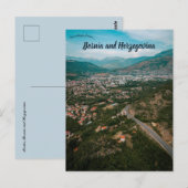 Aerial View of Mostar Bosnia and Herzegovina ポストカード (正面/裏面)
