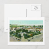 Aerial View of the City PlazaHealdsburg, CA ポストカード (正面/裏面)