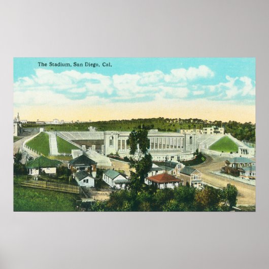Aerial View of the StadiumSan Diego, CA ポスター (正面)