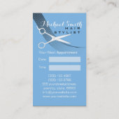 Aero無地の美容師アポイントメント 予約カード (裏面)