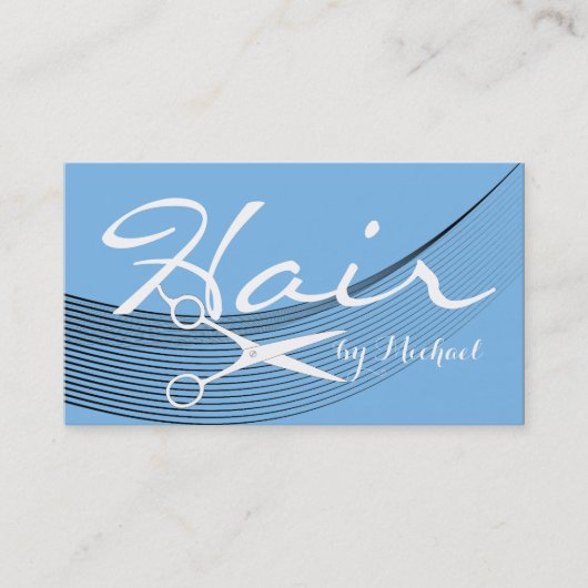 Aero無地の美容師アポイントメント 予約カード (正面)