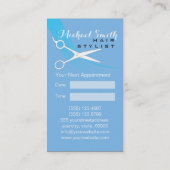 Aero無地の美容師アポイントメント#3 予約カード (裏面)