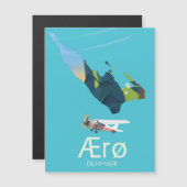 AEro，デンマーク地図と旅行のポスター (正面/裏面)