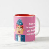 Aeromoza ツートーンマグカップ (正面右)