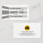 Aeroplane Taking Off Runway  名刺 (正面/裏面)