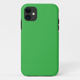 Aesの場合は緑の縁ど背景、白モダン色 iPhone 11 ケース