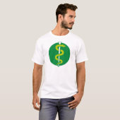 aesculap snake medician doctor medical personal tシャツ (正面フル)
