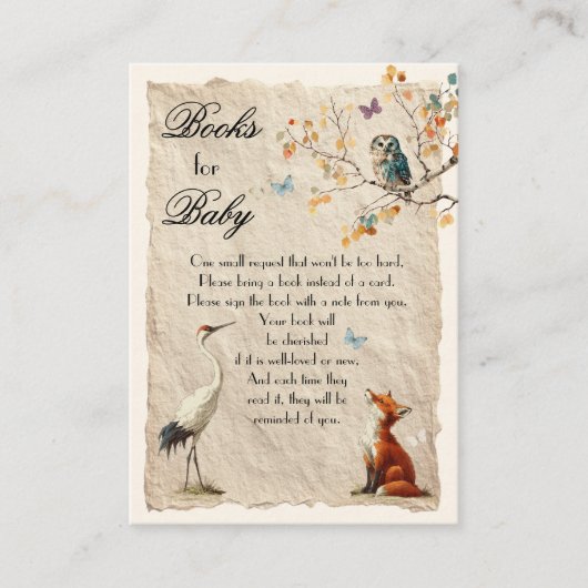 Aesop's Storybook Books for Baby Cards 名刺 (正面)