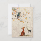 Aesop's Storybook Books for Baby Cards 招待状 (裏面)