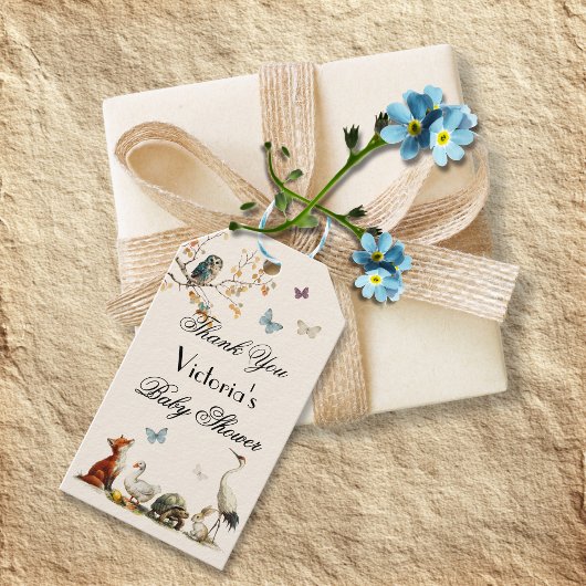 Aesop's Storybook Characters Baby Shower ギフトタグ