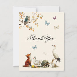 Aesop's Storybook Characters Baby Shower ノートカード