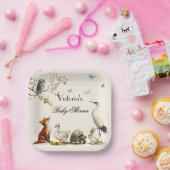 Aesop's Storybook Characters Baby Shower ペーパープレート (パーティー)