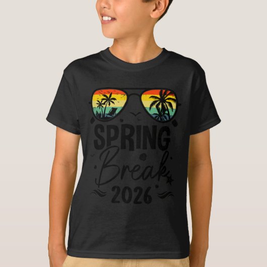 Aesthetic 2026 Spring Break Friends Family Matchin Tシャツ (正面)