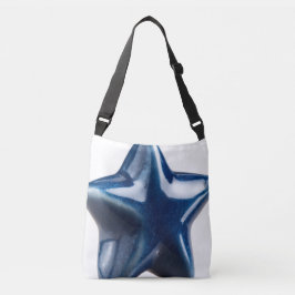Aesthetic 3D Blue Star Art Tote Bag クロスボディバッグ